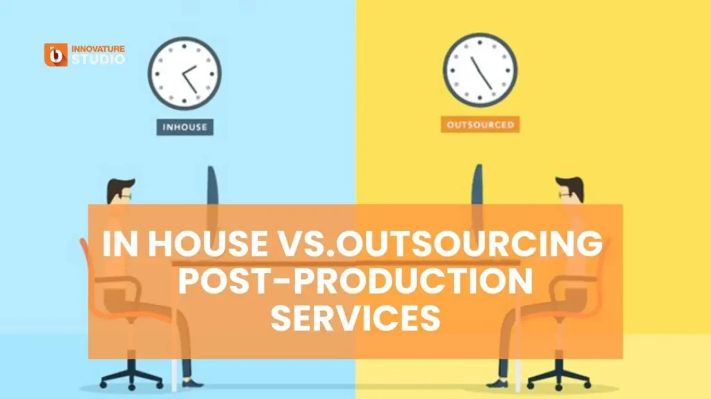 Side-by-side comparison of an in-house creative team and outsourced image editing professionals.