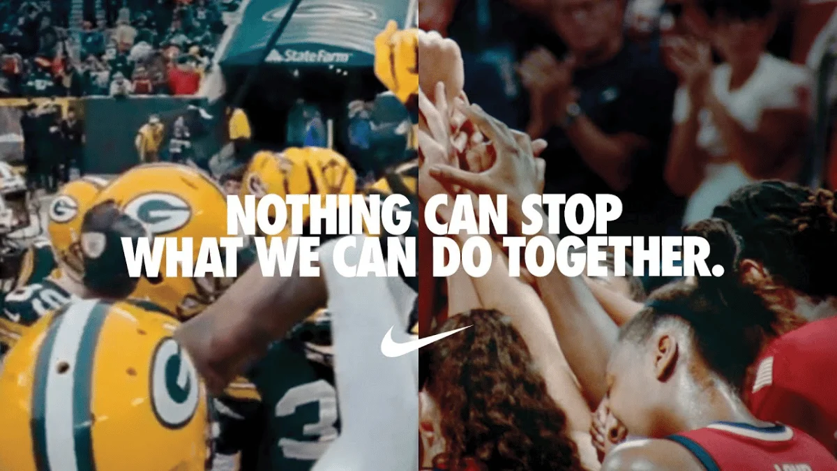 Nike’s “You Can’t Stop Us” video uses the hero’s journey by spotlighting real athletes overcoming challenges